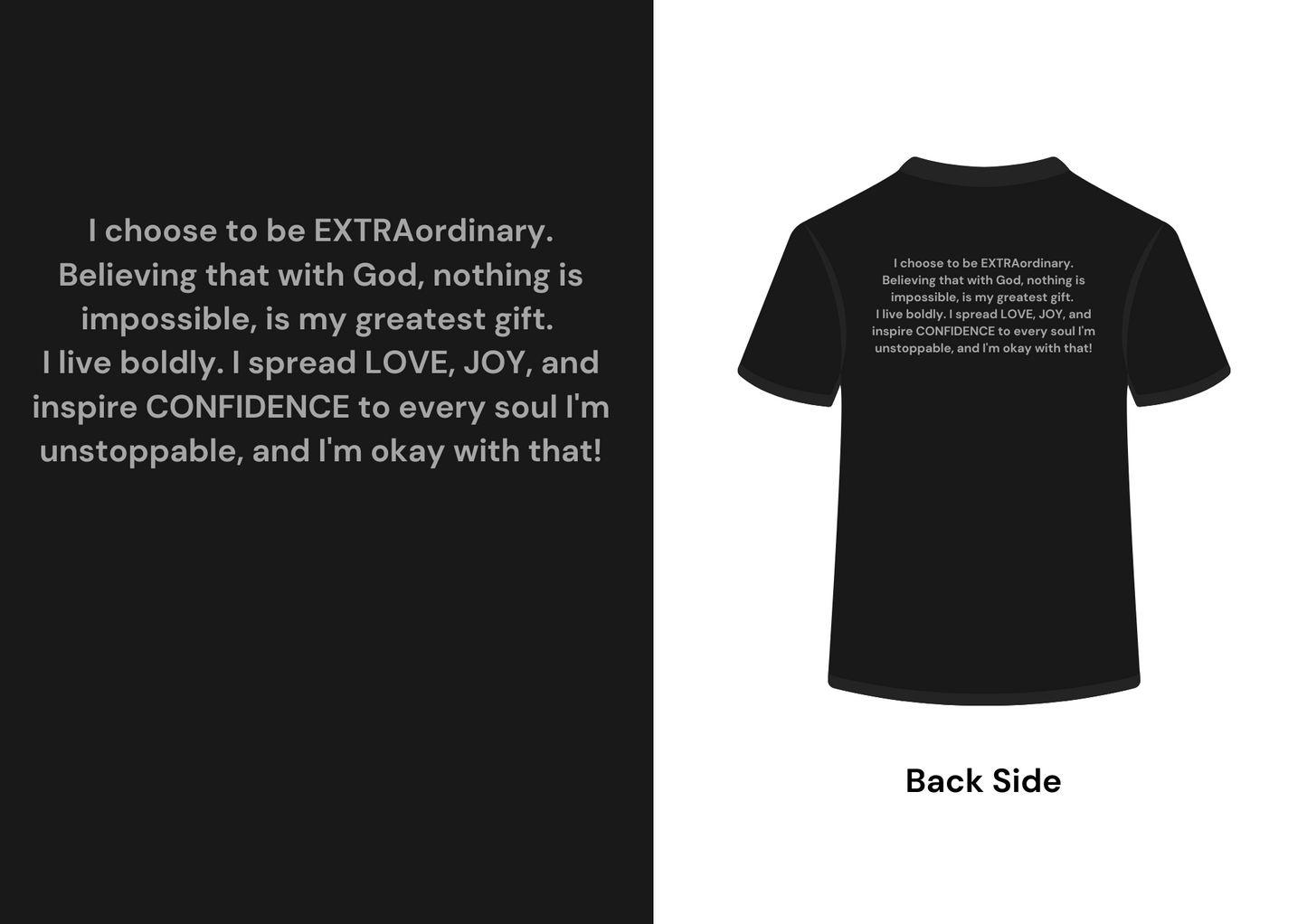 Emil Antonio Inspirational Tee | Black